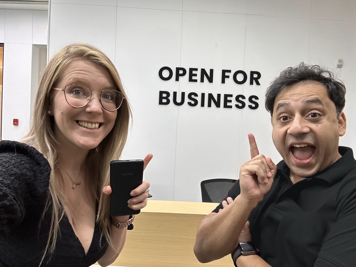 Kylie and Salman, co-founders of The Other Room